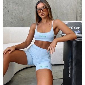 White fox set. Brand new with tags